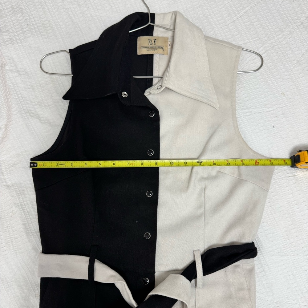 Fashion Brand Company Director’s Black and White Jumpsuit - Picture 3 of 11